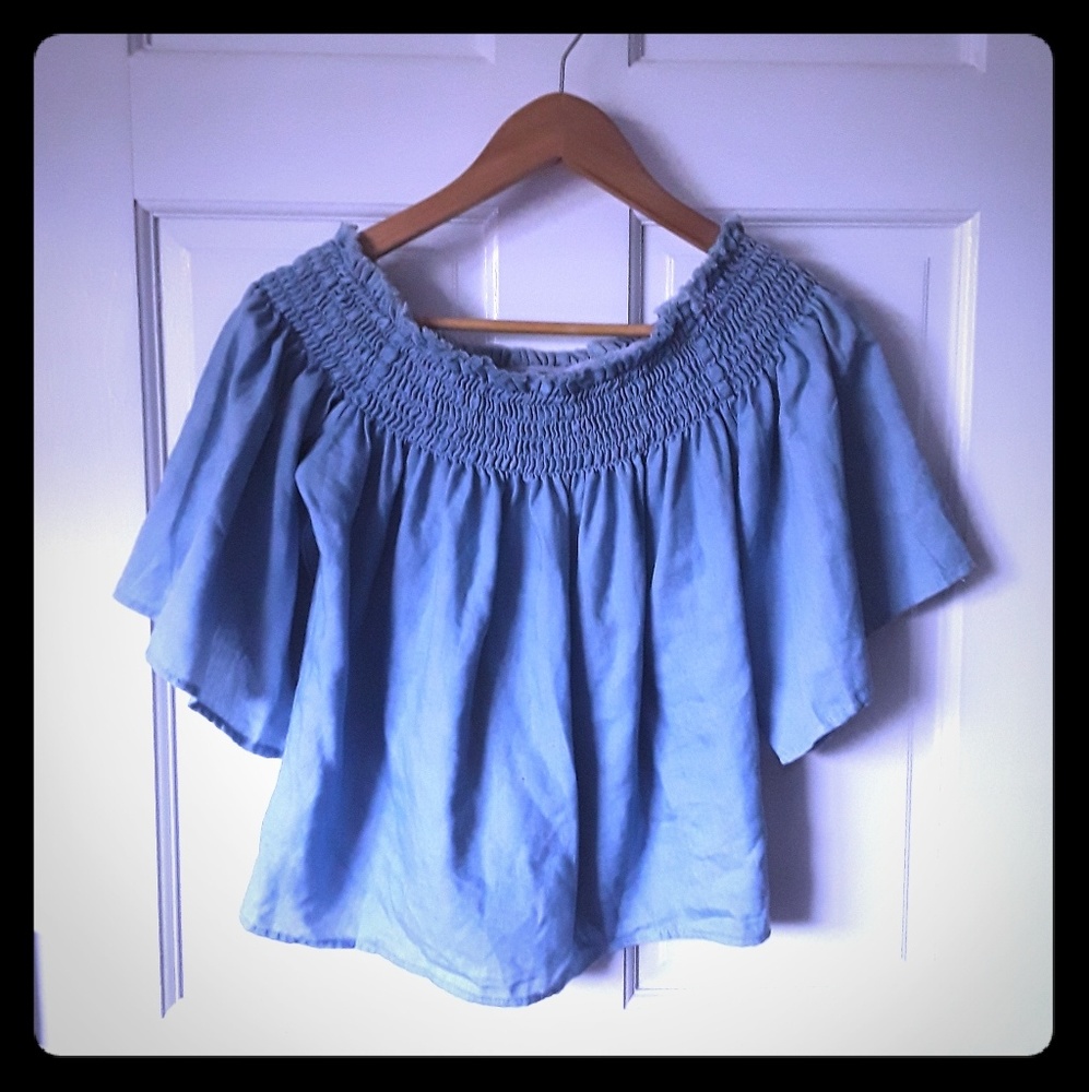 Off the shoulder  shirt from Charlotte russe